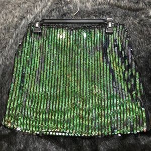 Sequined mini skirt